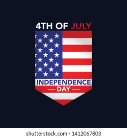 Symbol of 4th July independence day