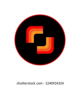symbol abstract icon template vector design letter logo s