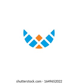 Symbol abstract icon unique art, modern shape for sign corporate