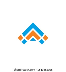 Symbol abstract icon unique art, modern shape for sign corporate