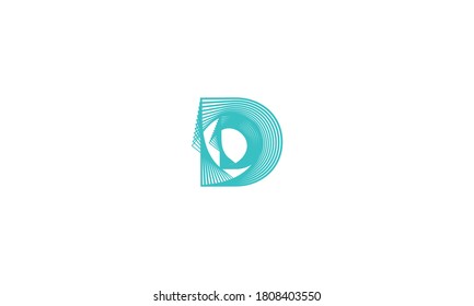 Symbol Abstract Letter D Vector Logo Design Inspiration