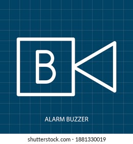 Symbol of Alarm Buzzer Vector illustration symbol of Electrical System Control

