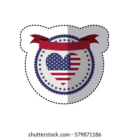 Symbol american seal sign icon, vector illustration