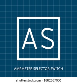 Symbol Amp Meter Selector Switch
Vector illustration of Electrical System Control