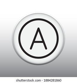 Símbolo del símbolo de la ilustración del vector amp del control del sistema eléctrico
