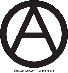 The Symbol Of Anarchism Vector. Anarchism Logo Vector