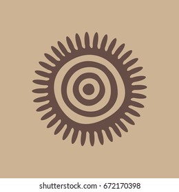 Symbol ancestors cultures america radiation circles