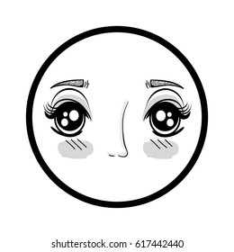 symbol anime beauty woman face