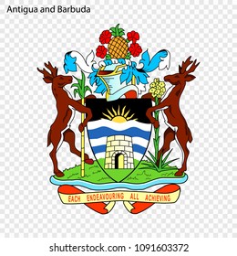 Symbol of Antigua and Barbuda. National emblem