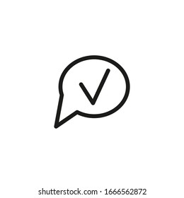 Symbol der genehmigten Vektorillustration