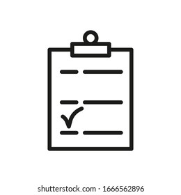 Symbol Of Approve Vector Line Icon