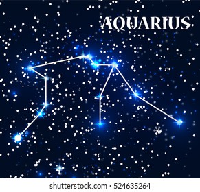 Symbol: Aquarius Zodiac Sign. Vector Illustration. EPS10