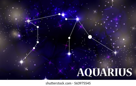 Symbol: Aquarius Zodiac Sign. Vector Illustration. EPS10