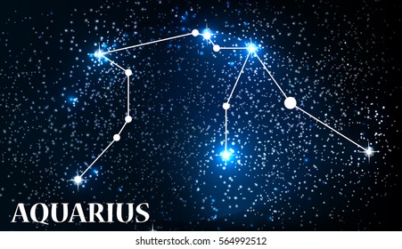 Symbol: Aquarius Zodiac Sign. Vector Illustration. EPS10