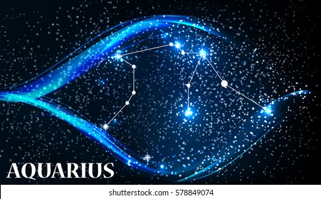 Symbol: Aquarius Zodiac Sign. Vector Illustration. EPS10