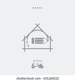 Symbol of architecture concept