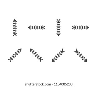 Symbol arrow icon triangle abstract, plane aircraft, letter a, mountain