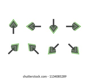 Symbol arrow icon triangle abstract, plane aircraft, letter a, mountain