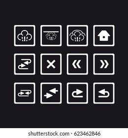 symbol, arrow icons 