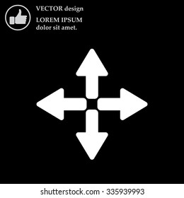 symbol arrows vector