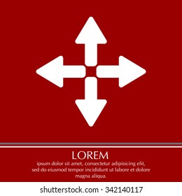 symbol arrows vector