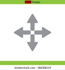 symbol arrows vector