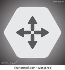symbol arrows vector