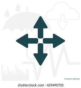 symbol arrows vector