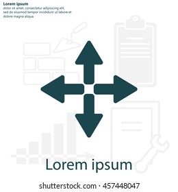 symbol arrows vector