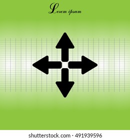 symbol arrows vector
