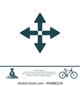 symbol arrows vector