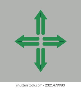 symbol arrows vector, line icon
