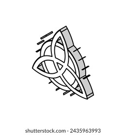 símbolo astrológico icono isométrico vector. símbolo signo astrológico. símbolo aislado ilustración