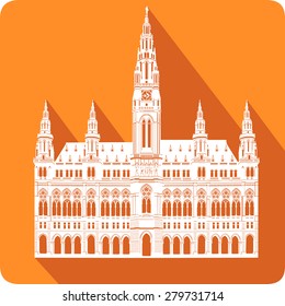a symbol of Austria, vector illustration