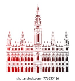 a symbol of Austria, vector illustration