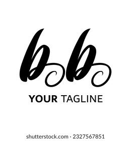 Symbol B letter logo on white background, can be used for art companies, sports, etc