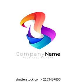 Symbol B Logo Design Vector Image Stock Vector (Royalty Free ...