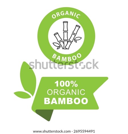 Symbol bamboo tag for clothes.