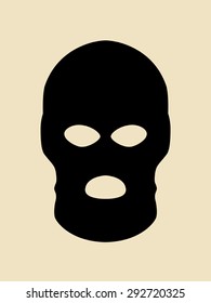 Symbol of a bandit or terrorist mask