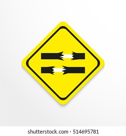 Symbol. Bare wires. Vector icon.