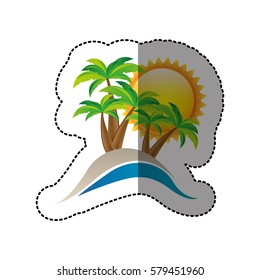 symbol beach icon image, vector illustration design