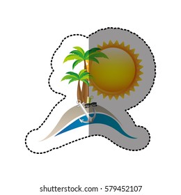 symbol beach icon image, vector illustration design