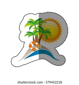 symbol beach icon image, vector illustration design
