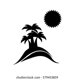 symbol beach icon image, vector illustration design