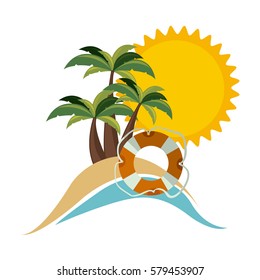 symbol beach icon image, vector illustration design