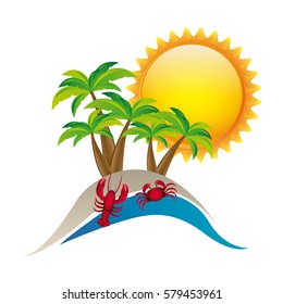 symbol beach icon image, vector illustration design