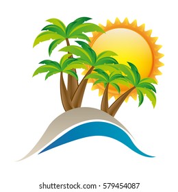 symbol beach icon image, vector illustration design