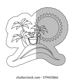 symbol beach icon image, vector illustration design
