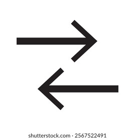 symbol of bidirectional arrows data transfer vector design eps 10 