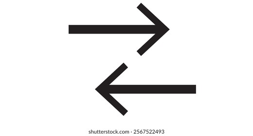 symbol of bidirectional arrows data transfer vector design eps 10 